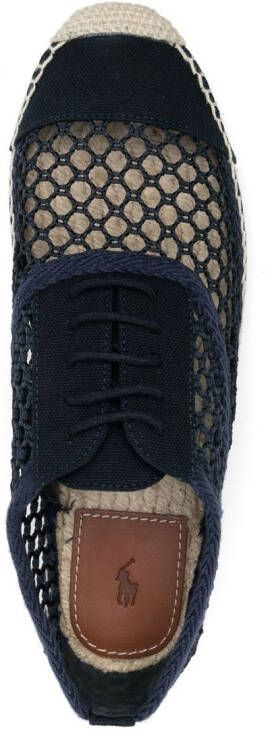 Polo Ralph Lauren Jyla woven lace-up espadrilles Blue