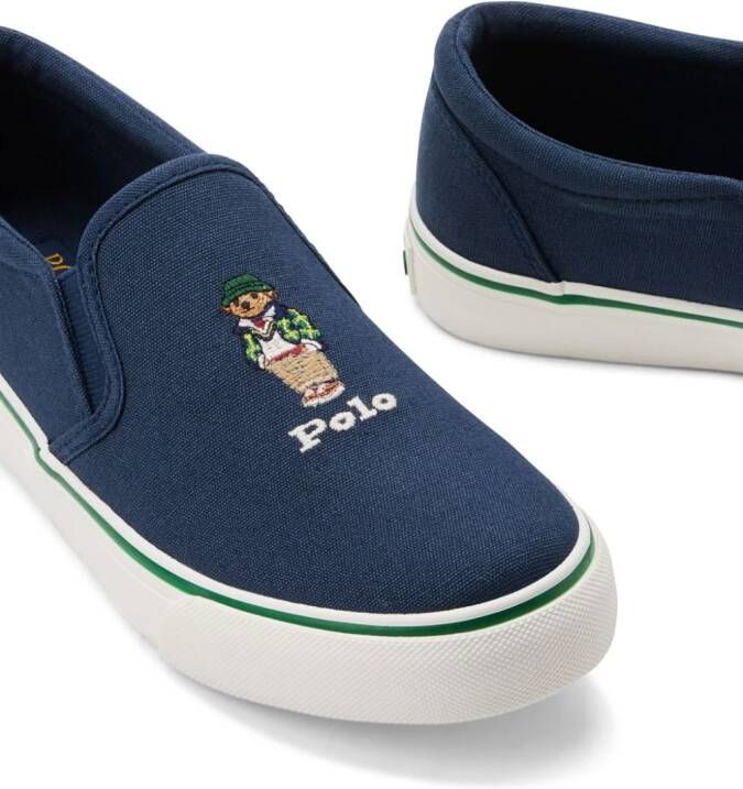 Polo Ralph Lauren Keaton Bear slip-on sneakers Blue