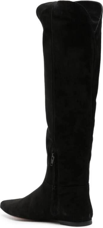 Polo Ralph Lauren knee-high leather boots Black