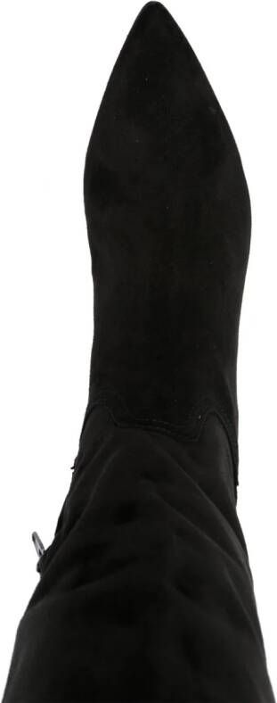 Polo Ralph Lauren knee-high leather boots Black