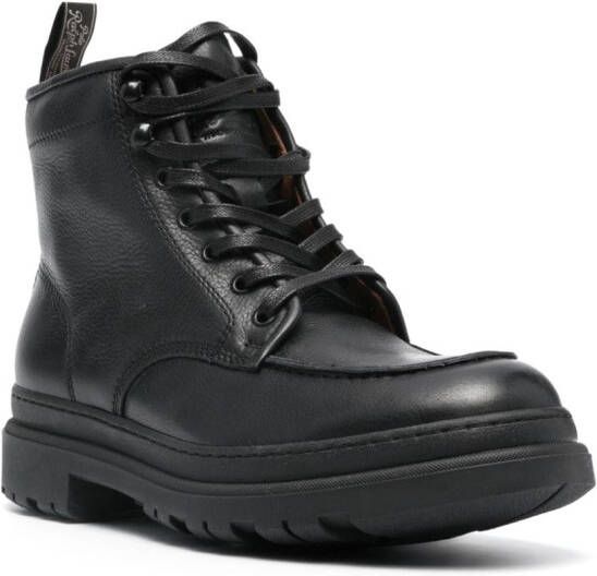 Polo Ralph Lauren lace-up leather boots Black