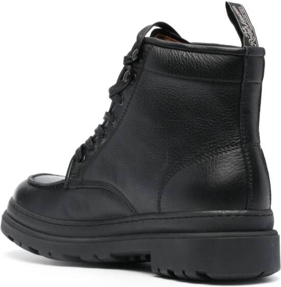 Polo Ralph Lauren lace-up leather boots Black