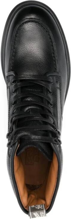 Polo Ralph Lauren lace-up leather boots Black