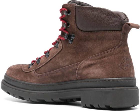 Polo Ralph Lauren lace-up suede boots Brown