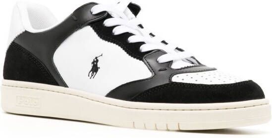 Polo Ralph Lauren logo-embroidered low-top sneakers Black