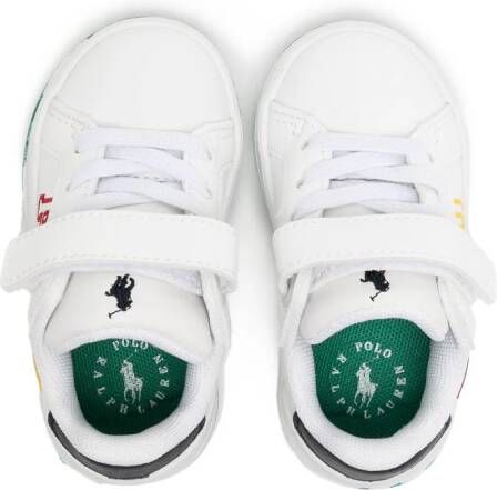 Polo Ralph Lauren logo-embroidered low-top sneakers White