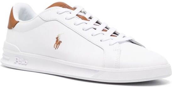 Polo Ralph Lauren logo-embroidered low-top sneakers White