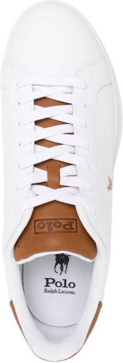Polo Ralph Lauren logo-embroidered low-top sneakers White