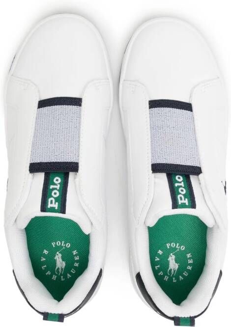 Polo Ralph Lauren logo-embroidered slip-on sneakers White