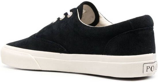Polo Ralph Lauren logo-embroidered suede sneakers Black