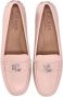 Polo Ralph Lauren logo-plaque leather loafers Pink - Thumbnail 4