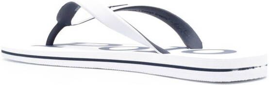 Polo Ralph Lauren logo-print flip-flops White