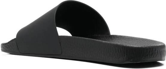 Polo Ralph Lauren logo-print slip-on sandals Black
