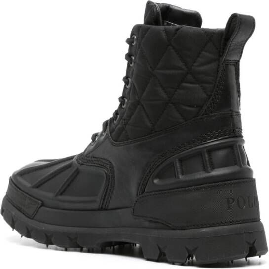 Polo Ralph Lauren Oslo quilted ankle boots Black