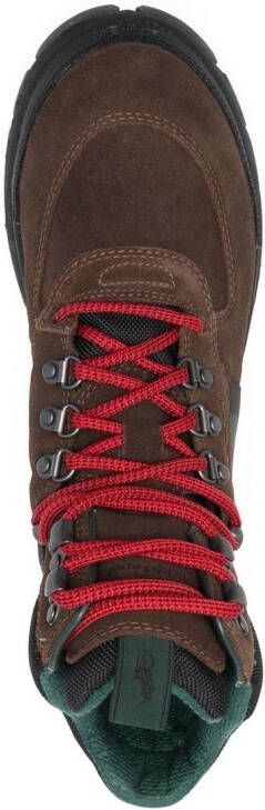 Polo Ralph Lauren panelled lace-up boots Brown