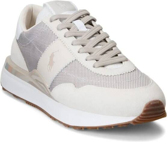 Polo Ralph Lauren panelled lace-up sneakers Neutrals