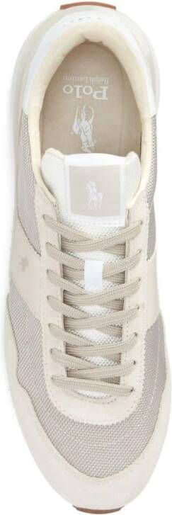 Polo Ralph Lauren panelled lace-up sneakers Neutrals