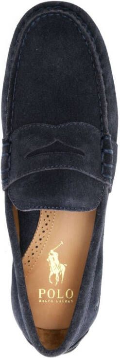 Polo Ralph Lauren penny-slot calf-leather loafers Blue