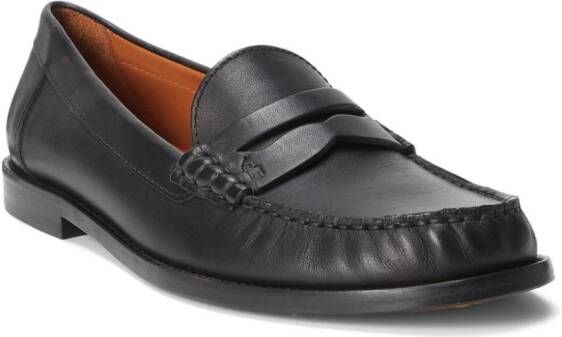 Polo Ralph Lauren penny-slot leather loafers Black