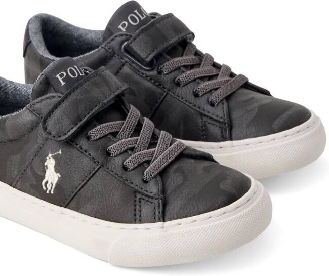 Polo Ralph Lauren Polo Pony camouflage-print sneakers Grey