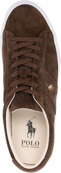 Polo Ralph Lauren Polo Pony embroidered sneakers Brown