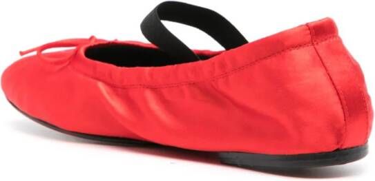 Polo Ralph Lauren Polo Pony satin ballerina shoes Red
