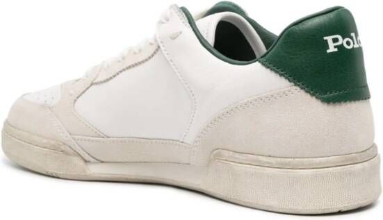 Polo Ralph Lauren Pony-embroidered leather sneakers White
