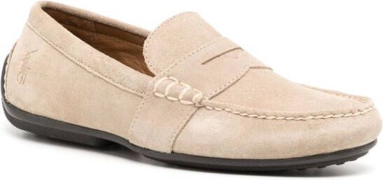 Polo Ralph Lauren round-toe slip-on loafers Neutrals