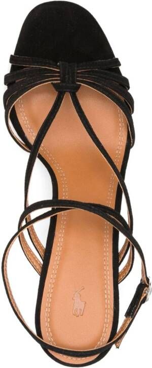 Polo Ralph Lauren strap-detailed leather sandals Black
