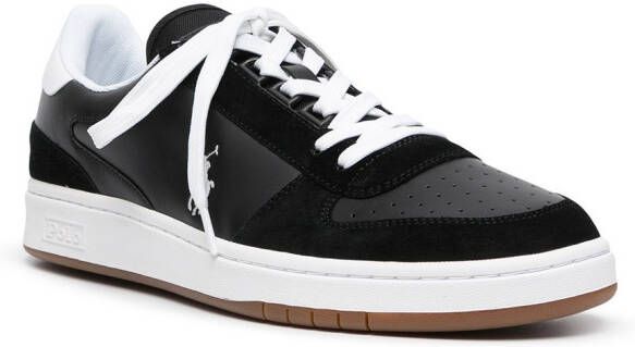 Polo Ralph Lauren two-tone lace-up sneakers Black