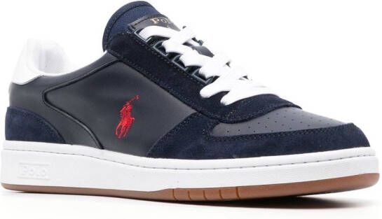 Polo Ralph Lauren two-tone lace-up sneakers Blue