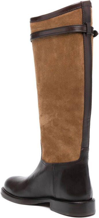 Polo Ralph Lauren two-tone riding boots Brown