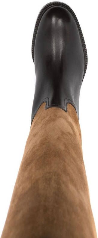 Polo Ralph Lauren two-tone riding boots Brown