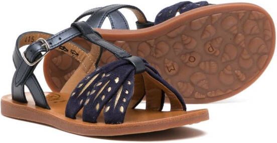 Pom D'api buckle-fastening open-toe sandals Purple