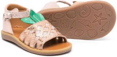 Pom D'api carrot-motif flat sandals Neutrals