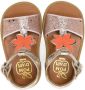 Pom D'api floral-appliqué metallic-effect sandals Pink - Thumbnail 3