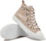 Pom D'api floral-embroidery leather sneakers Gold - Thumbnail 4