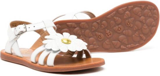 Pom D'api flower-detail sandals White