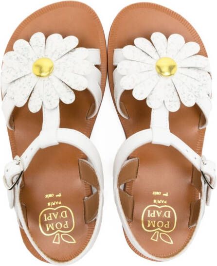 Pom D'api flower-detail sandals White