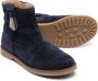Pom D'api layered-detail suede ankle boots Blue - Thumbnail 2