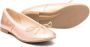 Pom D'api metallic-effect leather ballerina shoes Orange - Thumbnail 2