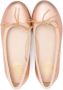 Pom D'api metallic-effect leather ballerina shoes Orange - Thumbnail 3