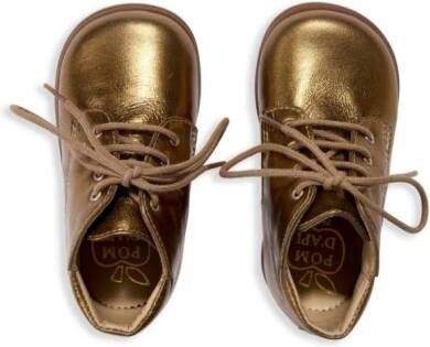 Pom D'api Nioupi leather ankle boots Gold