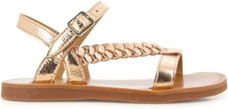 Pom D'api Plagette Antik leather sandals Gold