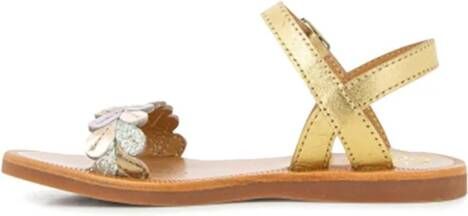 Pom D'api Plagette Ferns leather sandals Gold