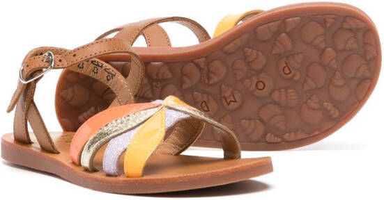 Pom D'api Plagette Oto leather sandals Brown