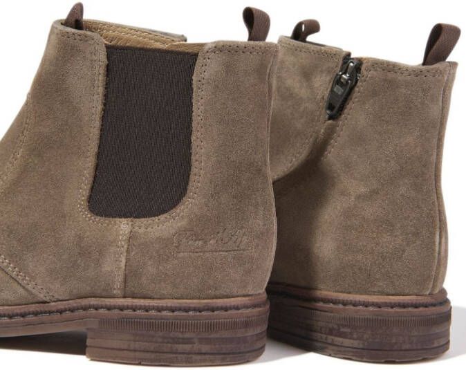 Pom D'api round-toe suede boots Neutrals