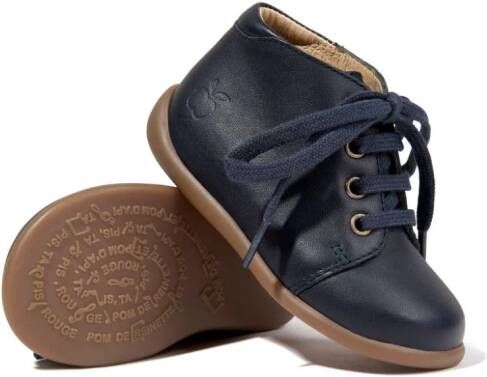 Pom D'api Stand-up leather boots Blue