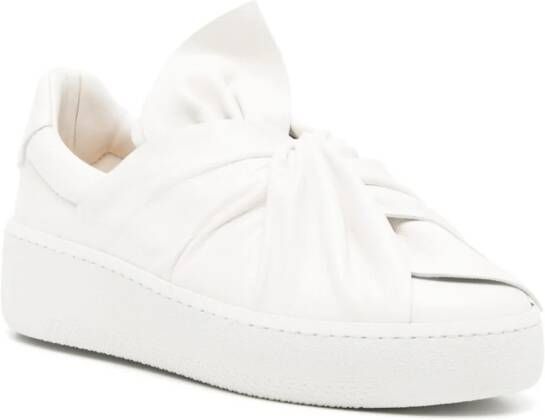 Ports 1961 Bee leather sneakers White