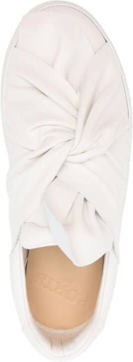 Ports 1961 Bee leather sneakers White